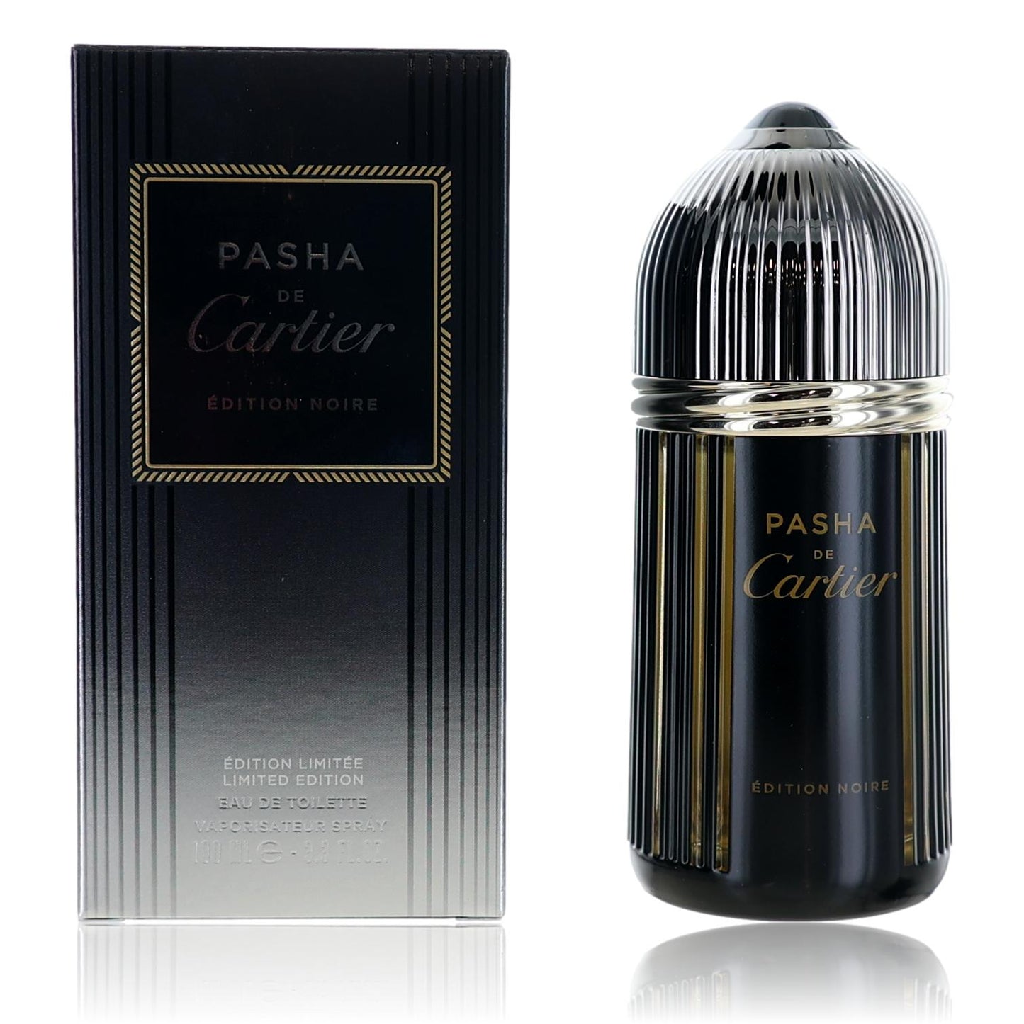 Pasha de Cartier Edition Noire by Cartier, 3.3oz EDT Spray men Limited Edition