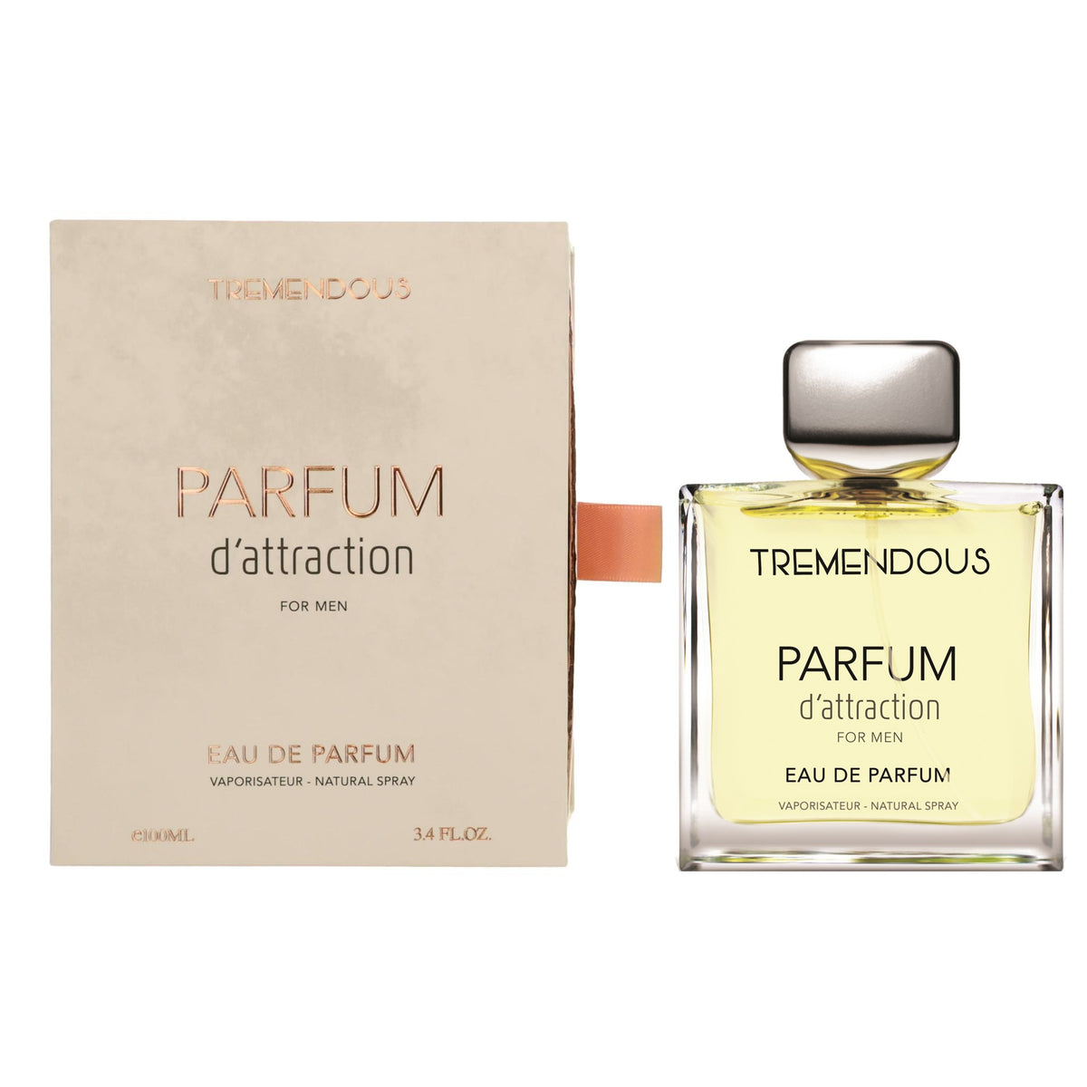 Parfum D'Attraction by Tremendous Parfums, 3.4 oz EDP Spray for Men