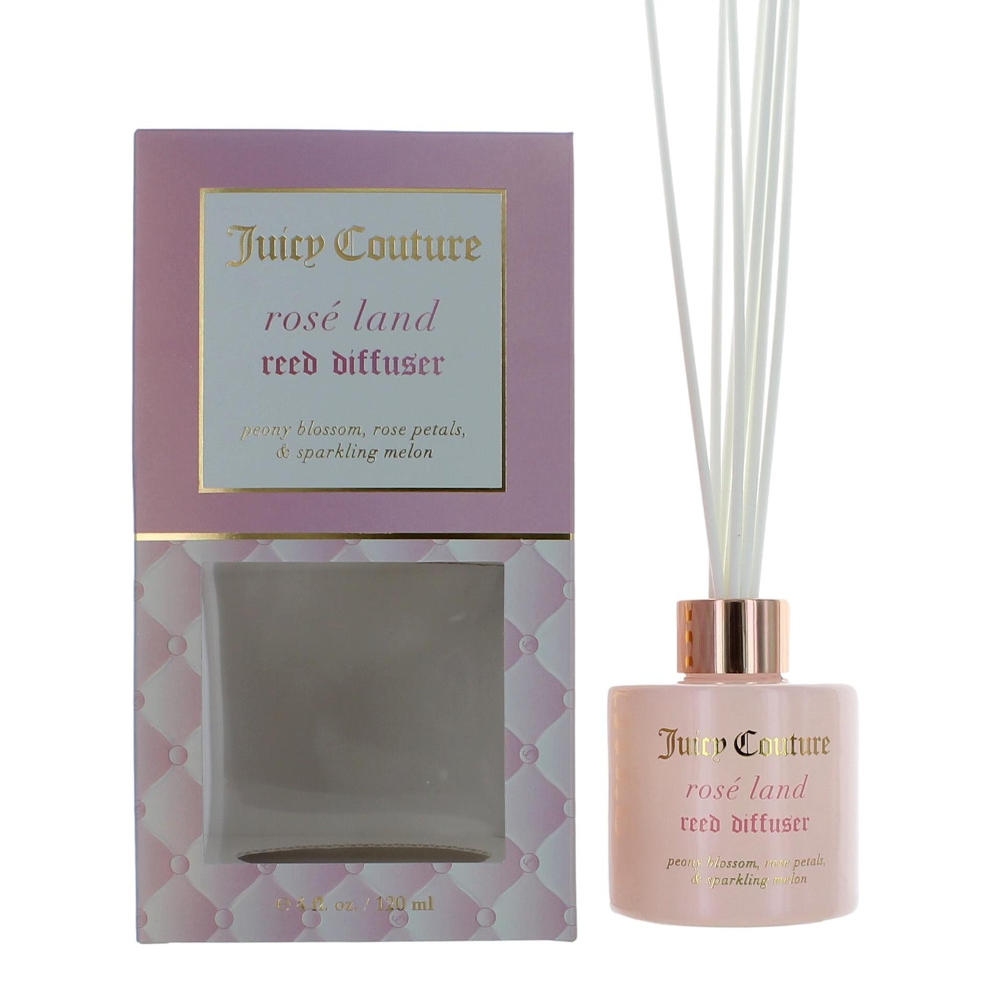 Rose Land by Juicy Couture, 4 oz Reed Diffuser - Rose Land