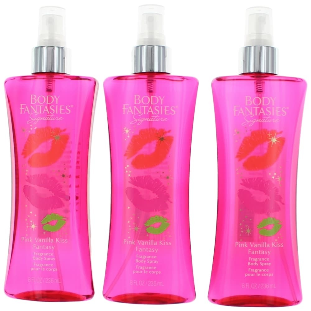 Pink Vanilla Kiss Fantasy 3 Pack 8 Fragrance Body Spray women