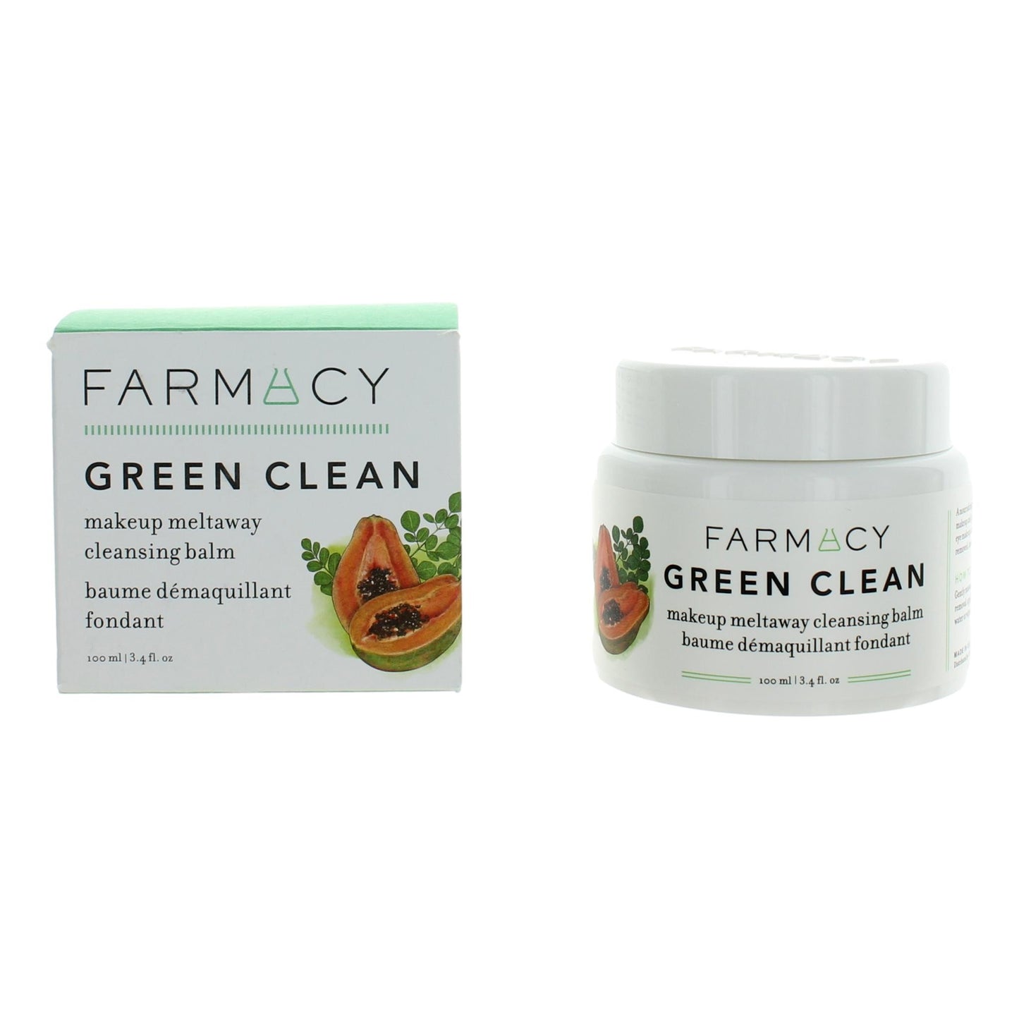 Farmacy Green Clean by Farmacy, 3.4oz Makeup Meltaway Cleansing Balm 0.