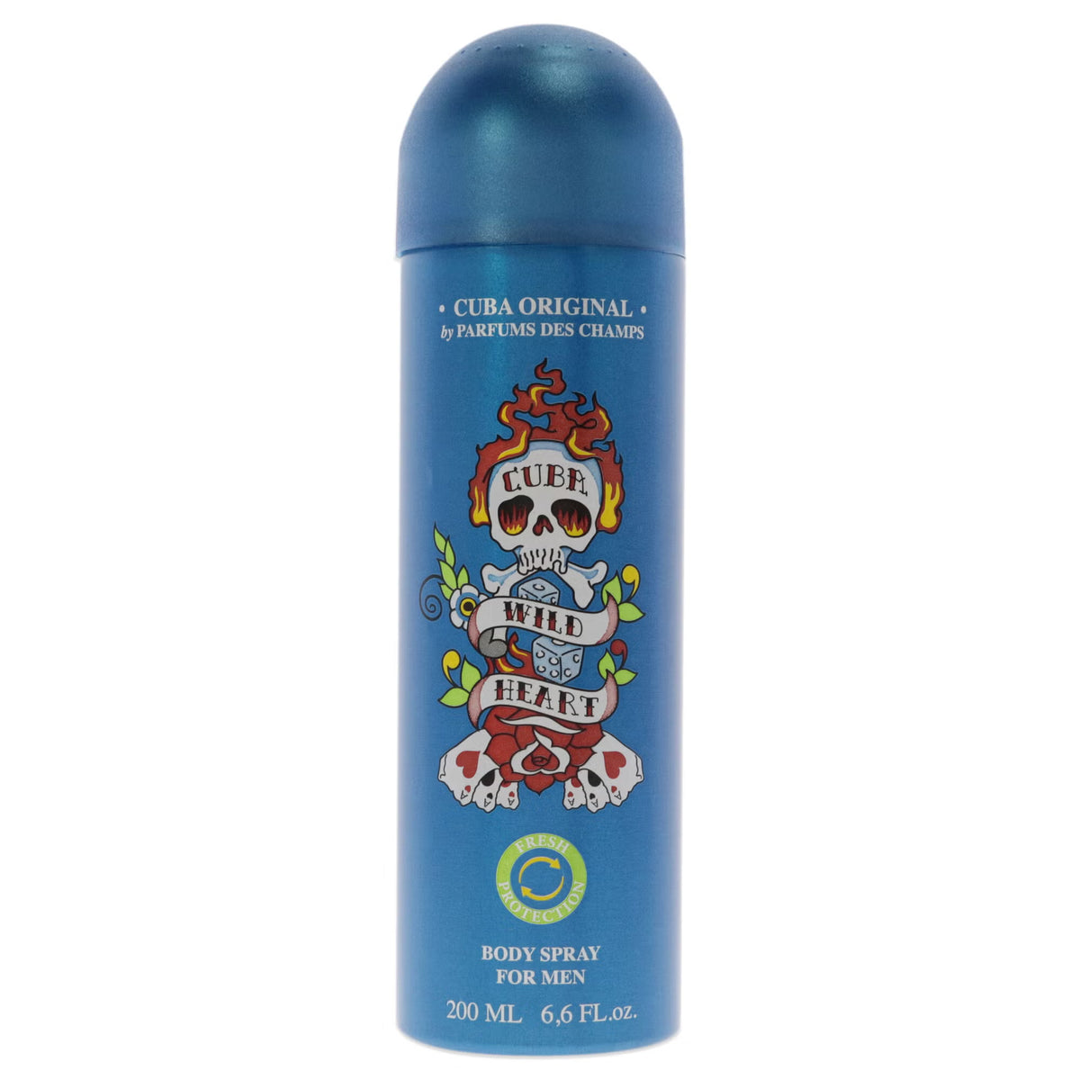 Wild Heart by Cuba, 6.6 oz Body Spray for Men