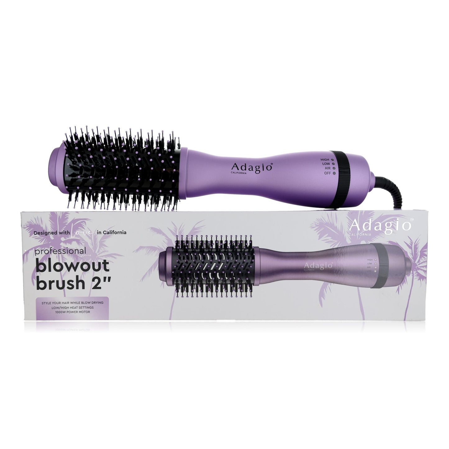 Adagio 2" Professional Blowout Brush by Adagio - Lavender
