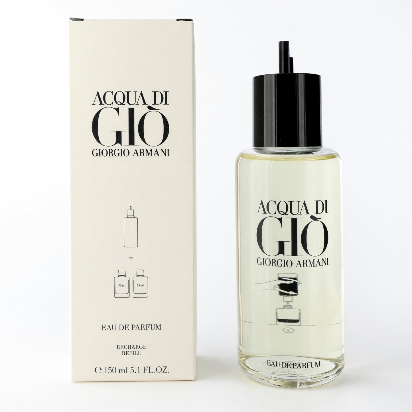 Acqua di Gio by Giorgio Armani, 5.1 oz EDP Refill for Men