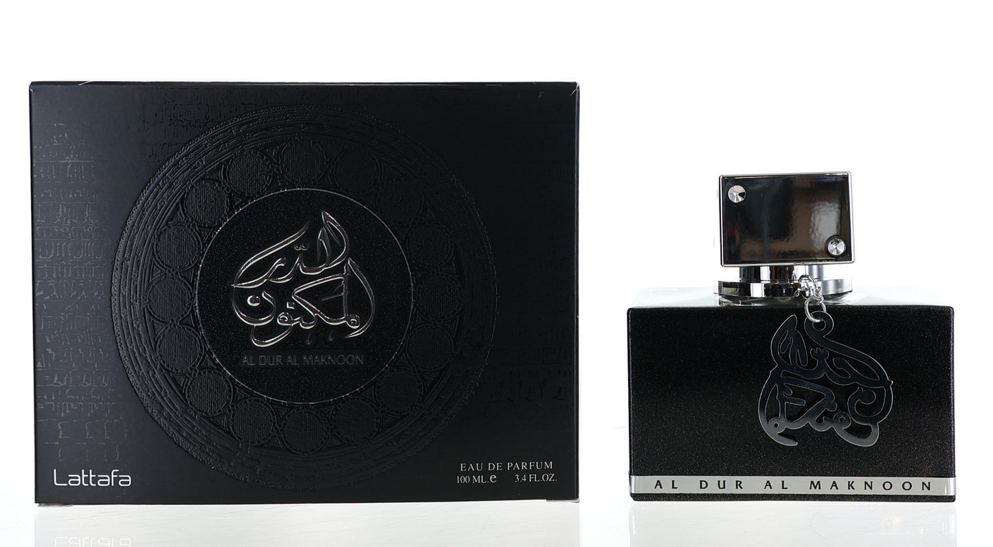 Al Dur Al Maknoon Silver by Lattafa, 3.4 oz EDP Spray for