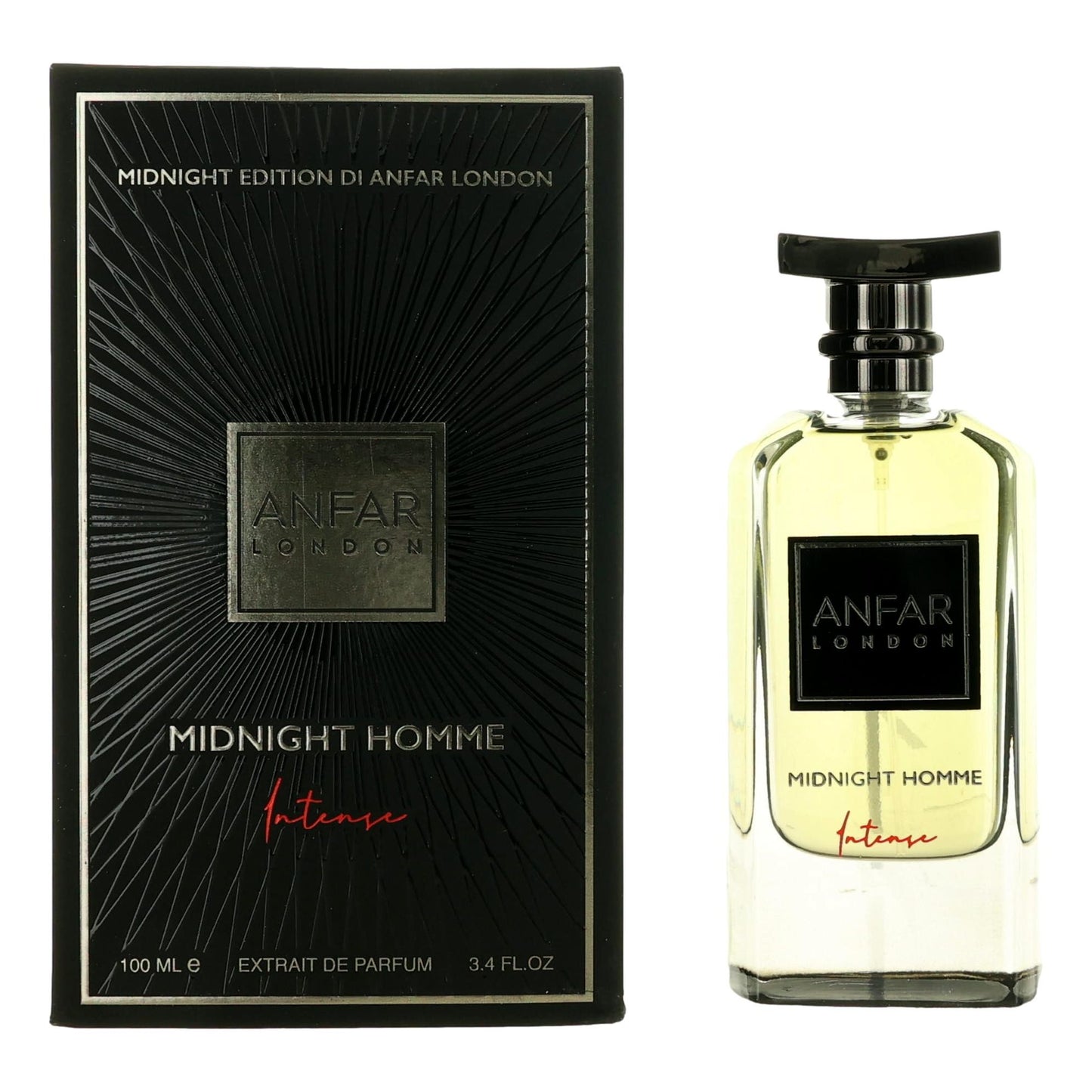 London Midnight Intense by Anfar, 3.4oz Extrait de Parfum Spray men
