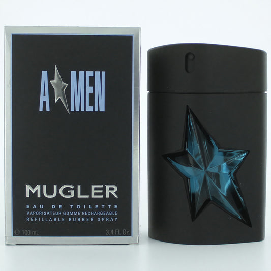 Angel by Thierry Mugler, (A*men) 3.4oz EDT Refillable Rubber Spray men