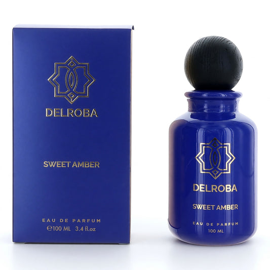 Delroba Sweet Amber by Delroba, 3.4 oz EDP Spray for Men