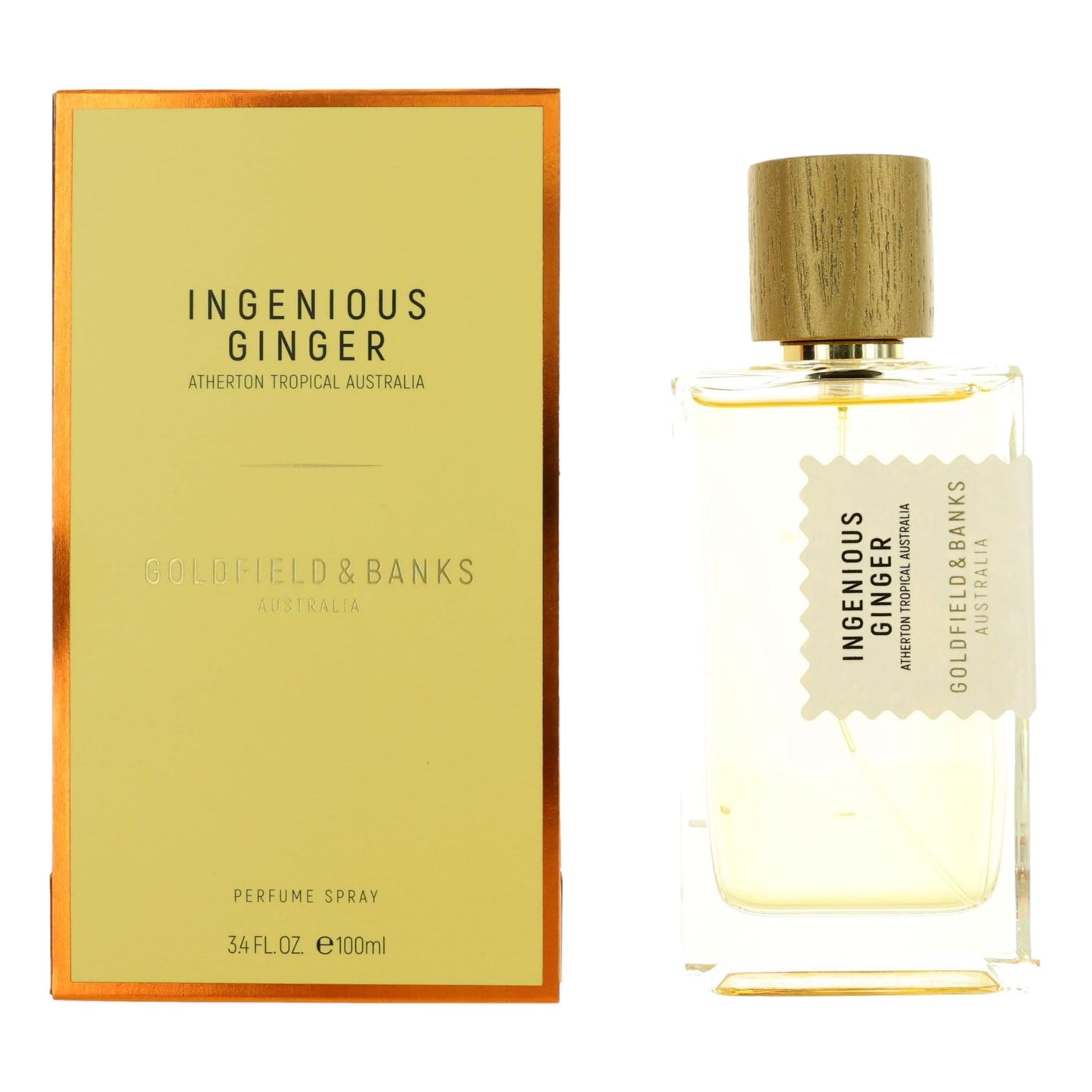 Ingenious Ginger by Goldfield & Banks, 3.4 oz Perfume Spray for Unisex