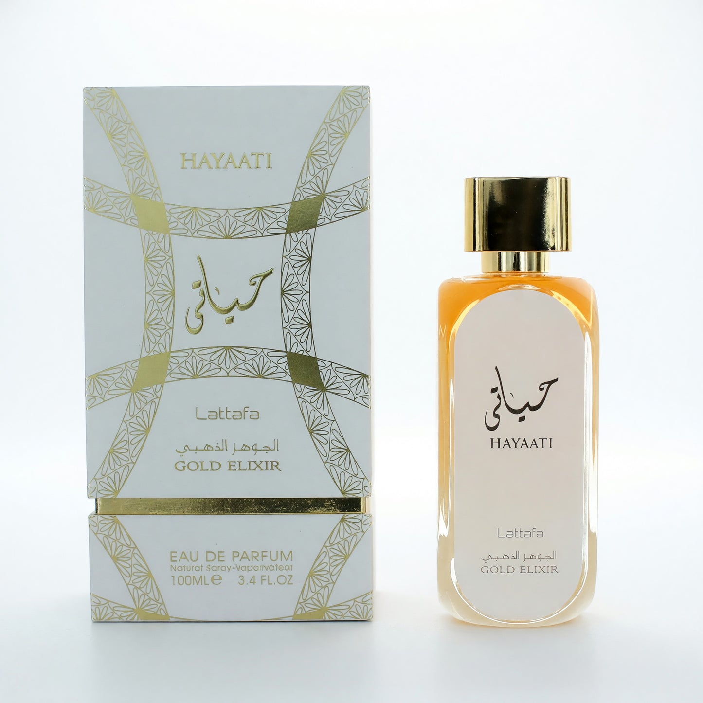 Hayaati Gold Elixir by Lattafa, 3.4 oz EDP Spray for Unisex