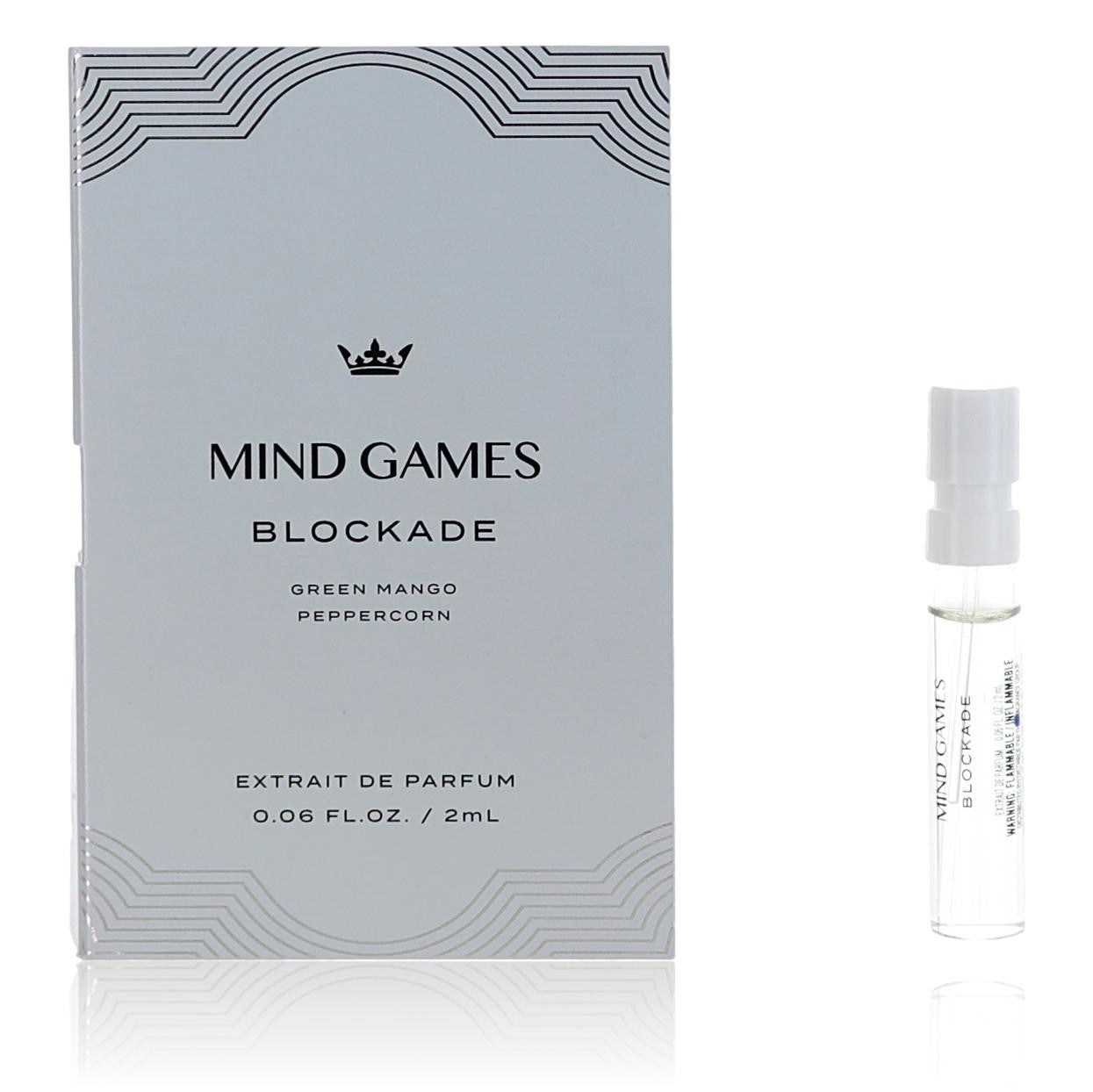 Blockade by Mind Games, 0.06 oz Extrait De Parfum for Unisex Sample