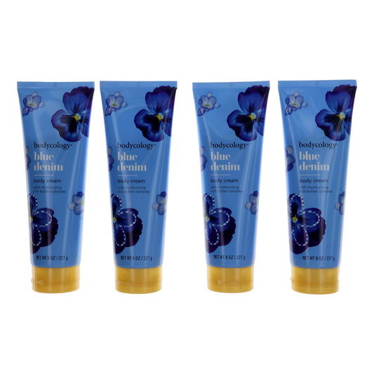 Blue Denim by Bodycology, 4 Pack 8oz Moisturizing Body Cream women