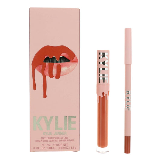 Kylie Matte Liquid Lipstick & Lip Liner by Kylie Jenner- Snow Way Bae