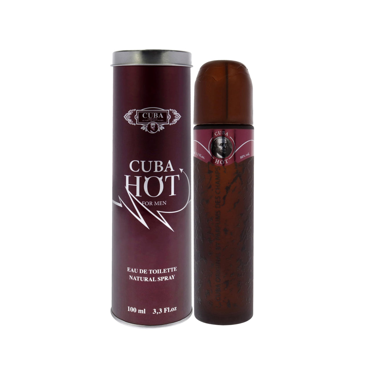 Hot by Cuba, 3.3 oz Eau De Toilette Spray for Men