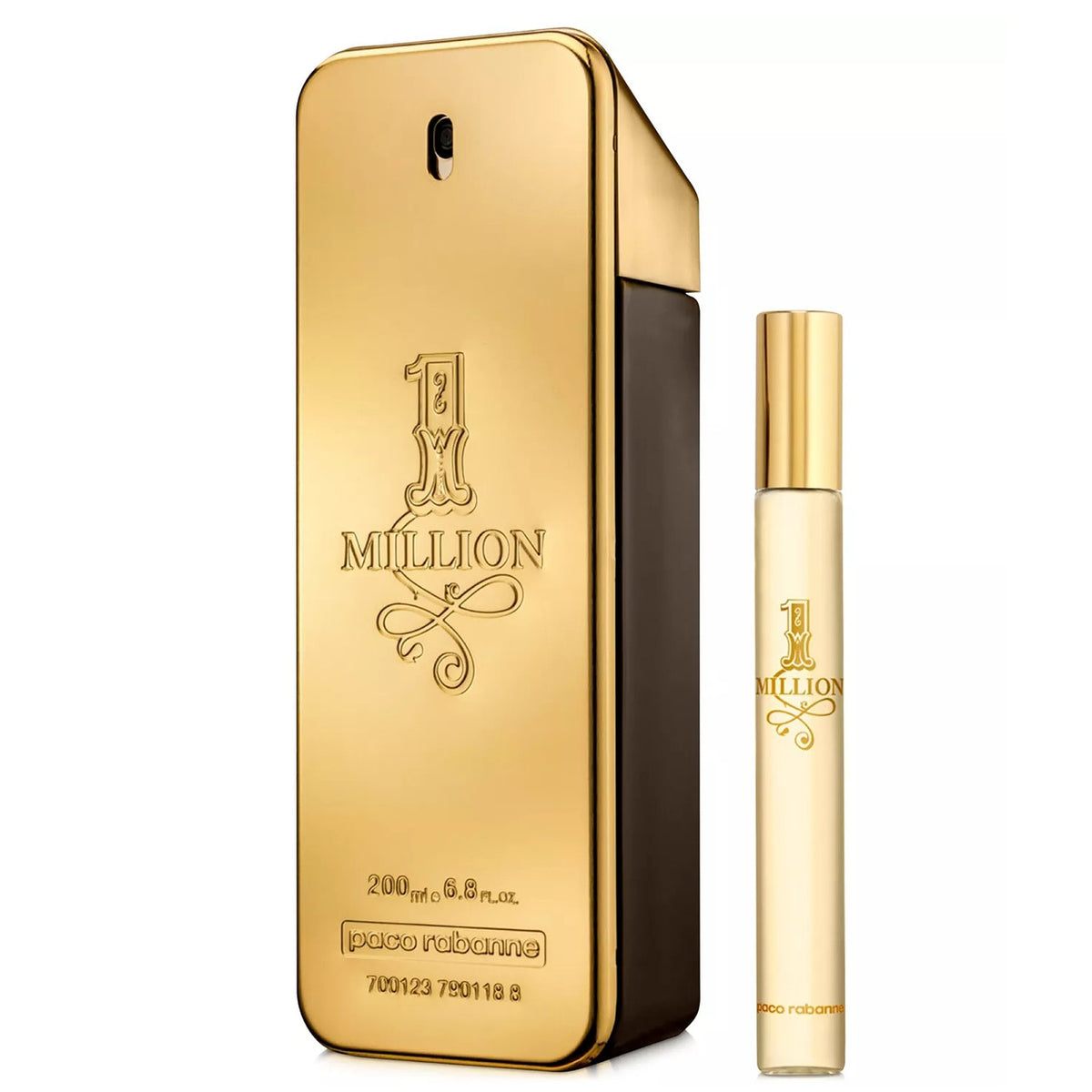 One Million by Paco Rabanne, 2 Piece Gift Set for Men with 3.4 oz Eau De Toilette Spray