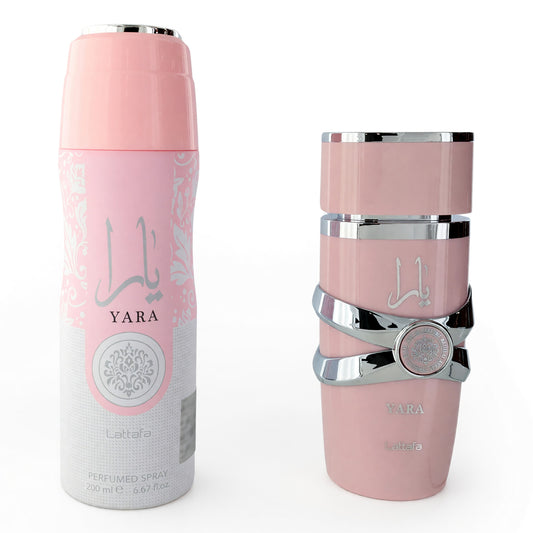 Yara by Lattafa, 2 Piece Gift Set for Women