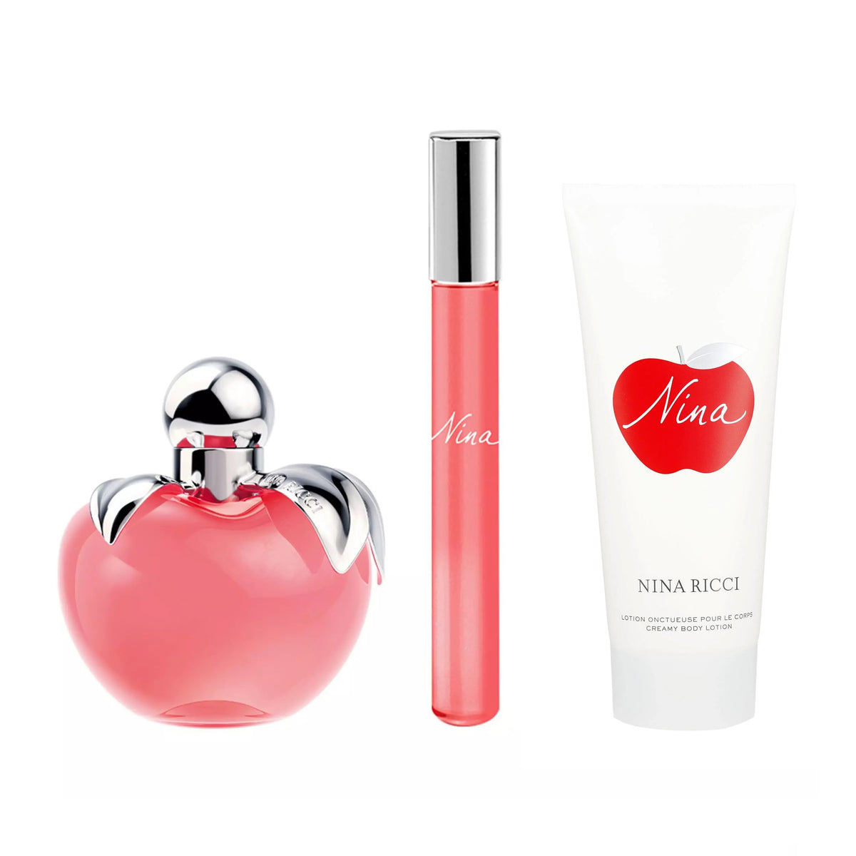 Nina by Nina Ricci, 3 Piece Gift Set for Women with 2.7 oz Eau De Toilette Spray