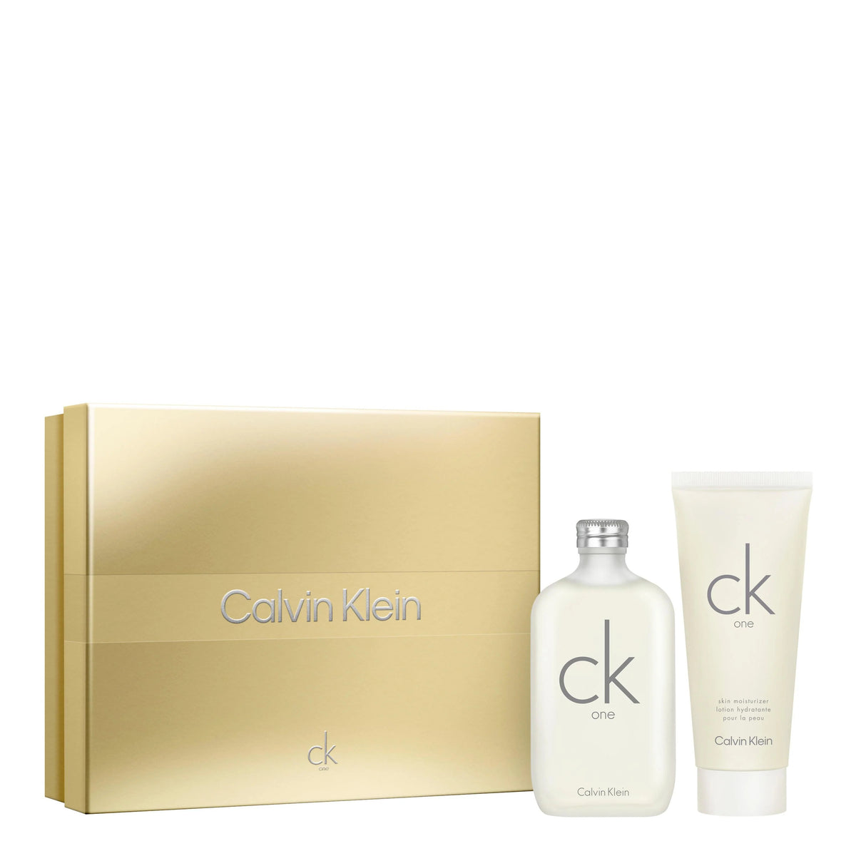 Ck One by Calvin Klein, 2 Piece Gift Set for Unisex with 6.7 oz Skin Moisturizer Lotion