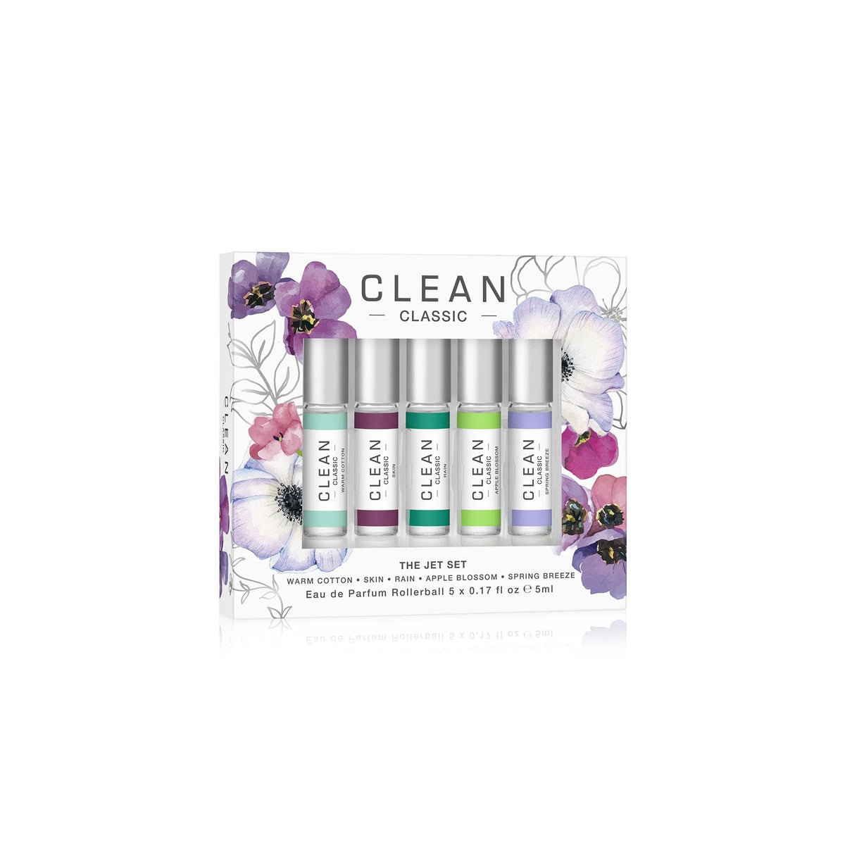 Classic 5 X by Clean Beauty, 0.17 oz Eau De Parfum Rollerball Set for Unisex