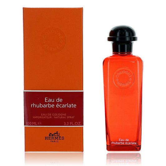 Eau de Rhubarbe Ecarlate by Hermes, 3.3oz Eau de Cologne Spray for Unisex
