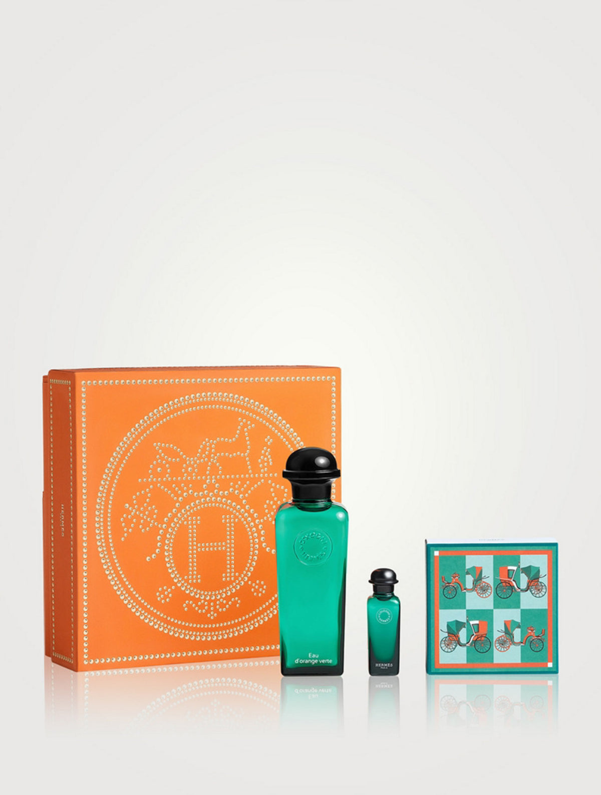 Eau D'Orange Verte by Hermes, 3 Piece Gift Set for Unisex