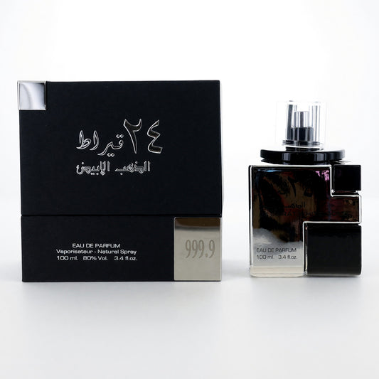 24 Carat White Gold by Lattafa, 3.4 oz EDP Spray for Unisex