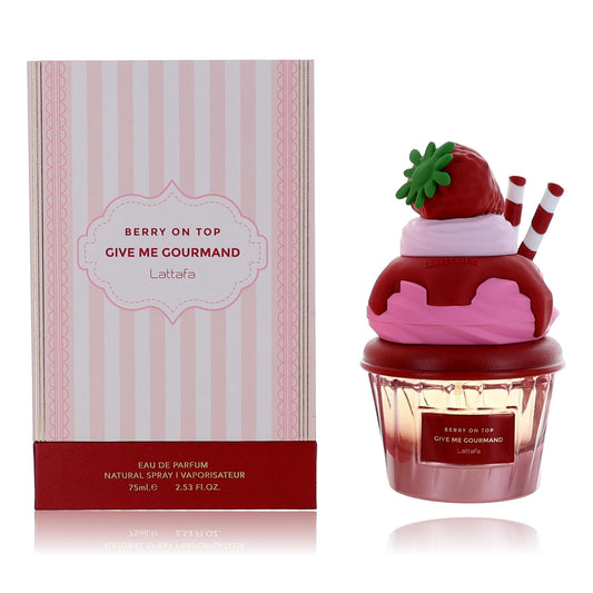 Berry On Top Give Me Gourmand by Lattafa, 2.53 oz EDP Spray for Women