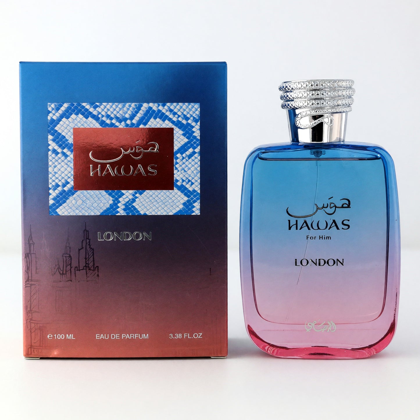 Hawas London by Rasasi, 3.38 oz EDP Spray for Men