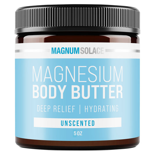 Magnesium Body Butter by Magnum Solace, 5 oz Body Butter- Unscented