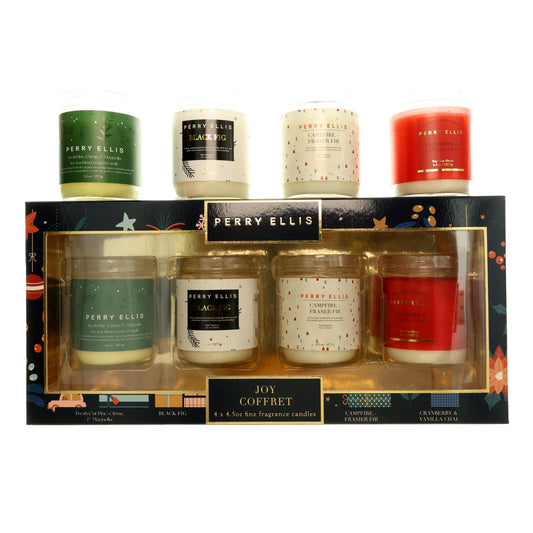 Perry Ellis Joy Coffret by Perry Ellis, 4 Piece Variety Candle Set - Set