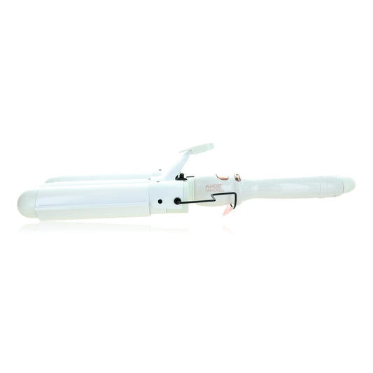Almost Famous Triple Barrel Clip Curling System, Pearlescent White