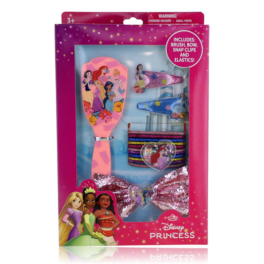 Disney Princess Brush & Hair Accessories by Disney, 15 Piece Set for Kids